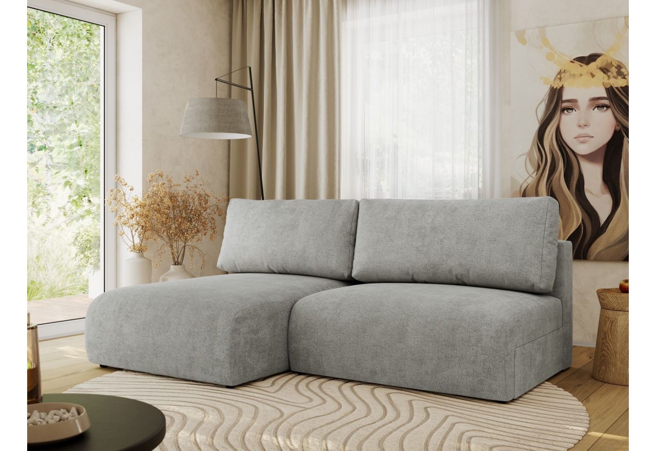 Narożnik VIVO L - strona lewa - jasnoszary, struktura