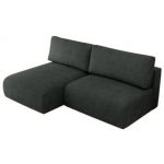 Narożnik VIVO L - strona lewa - ciemnoszary, struktura