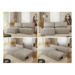 Narożnik VIVO L - strona lewa - beżowy, struktura