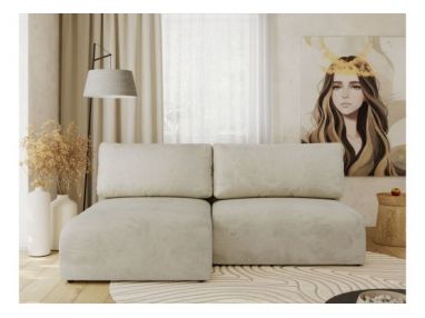 Narożnik VIVO L - strona lewa - beżowy, welvet