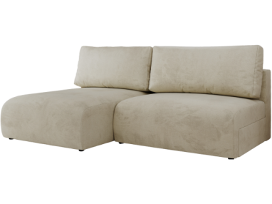 Narożnik VIVO L - strona lewa - beżowy, welvet