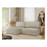 Narożnik VIVO L - strona lewa - beżowy, welvet