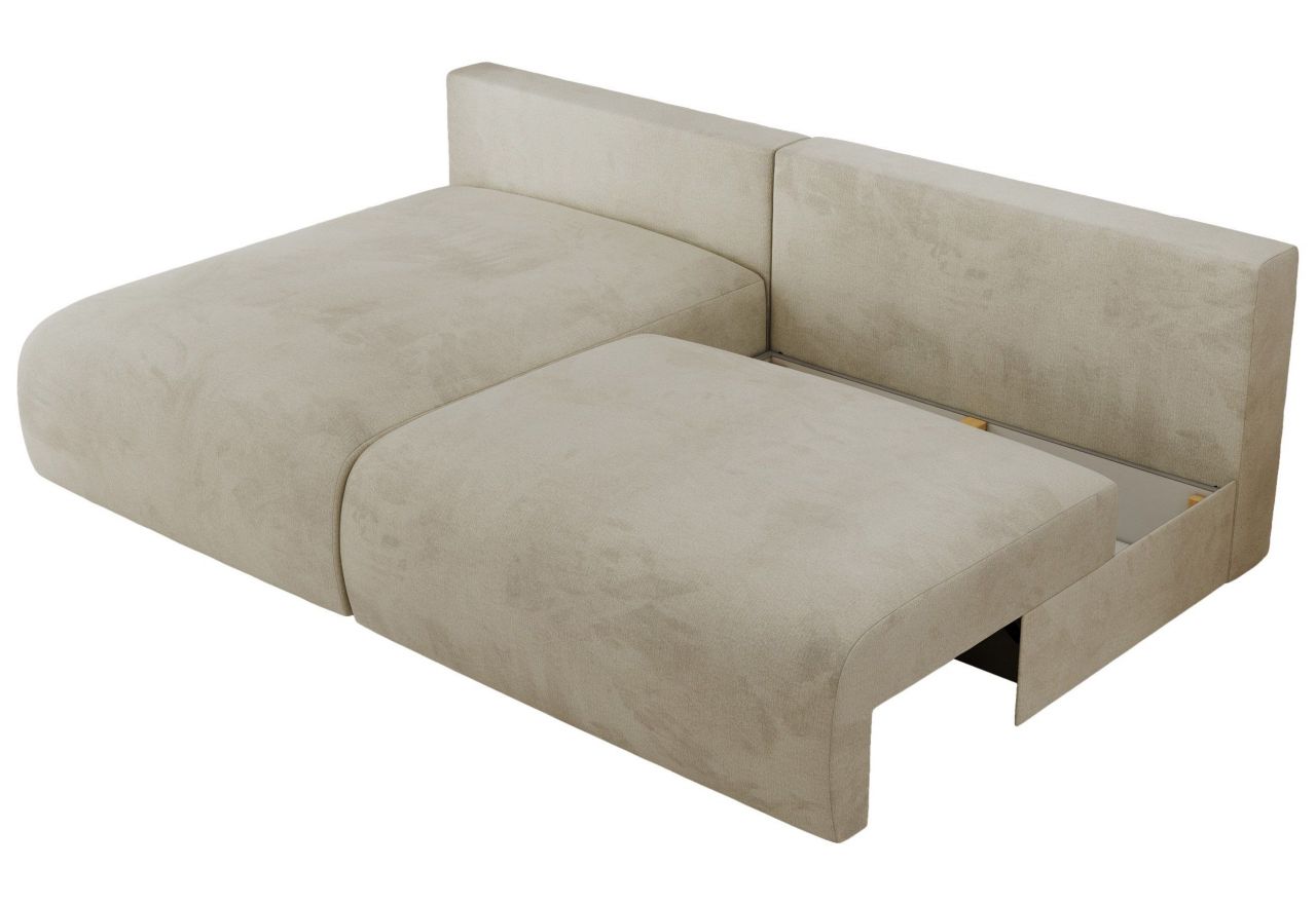 Narożnik VIVO L - strona lewa - beżowy, welvet