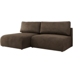 Narożnik VIVO L - strona lewa - brązowy, welvet