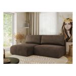 Narożnik VIVO L - strona lewa - brązowy, welvet