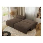 Narożnik VIVO L - strona lewa - brązowy, welvet