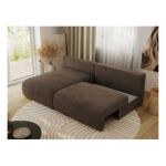 Narożnik VIVO L - strona lewa - brązowy, welvet