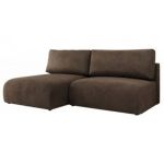 Narożnik VIVO L - strona lewa - brązowy, welvet