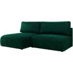 Narożnik VIVO L - strona lewa - ciemnozielony, welvet