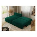 Narożnik VIVO L - strona lewa - ciemnozielony, welvet