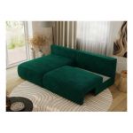 Narożnik VIVO L - strona lewa - ciemnozielony, welvet