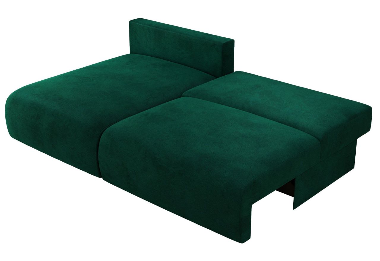 Narożnik VIVO L - strona lewa - ciemnozielony, welvet
