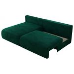 Narożnik VIVO L - strona lewa - ciemnozielony, welvet