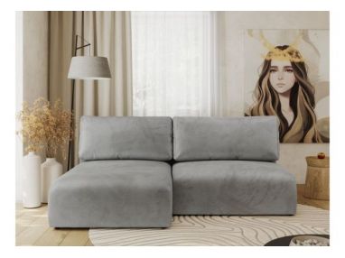 Narożnik VIVO L - strona lewa - jasnoszary, welvet