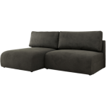 Narożnik VIVO L - strona lewa - ciemnoszary, welvet