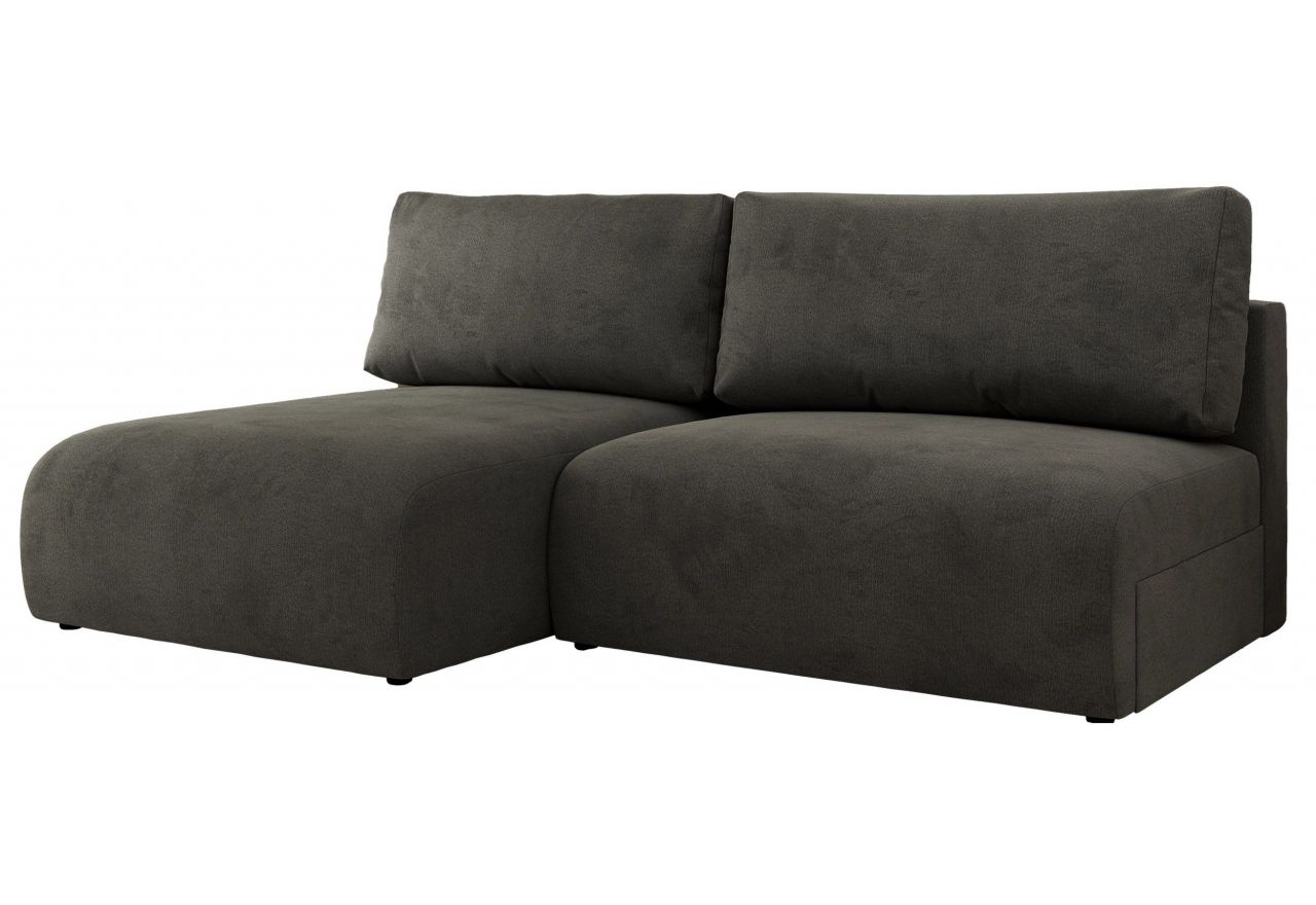 Narożnik VIVO L - strona lewa - ciemnoszary, welvet