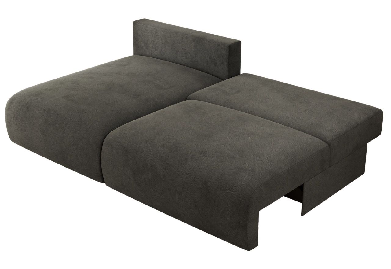 Narożnik VIVO L - strona lewa - ciemnoszary, welvet