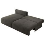 Narożnik VIVO L - strona lewa - ciemnoszary, welvet