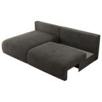 Narożnik VIVO L - strona lewa - ciemnoszary, welvet