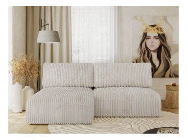 Narożnik VIVO L - strona lewa - kremowy, sztruks