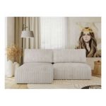 Narożnik VIVO L - strona lewa - kremowy, sztruks