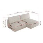 Narożnik VIVO L - strona lewa - kremowy, sztruks