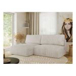 Narożnik VIVO L - strona lewa - kremowy, sztruks