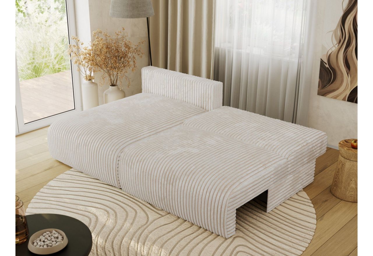 Narożnik VIVO L - strona lewa - kremowy, sztruks