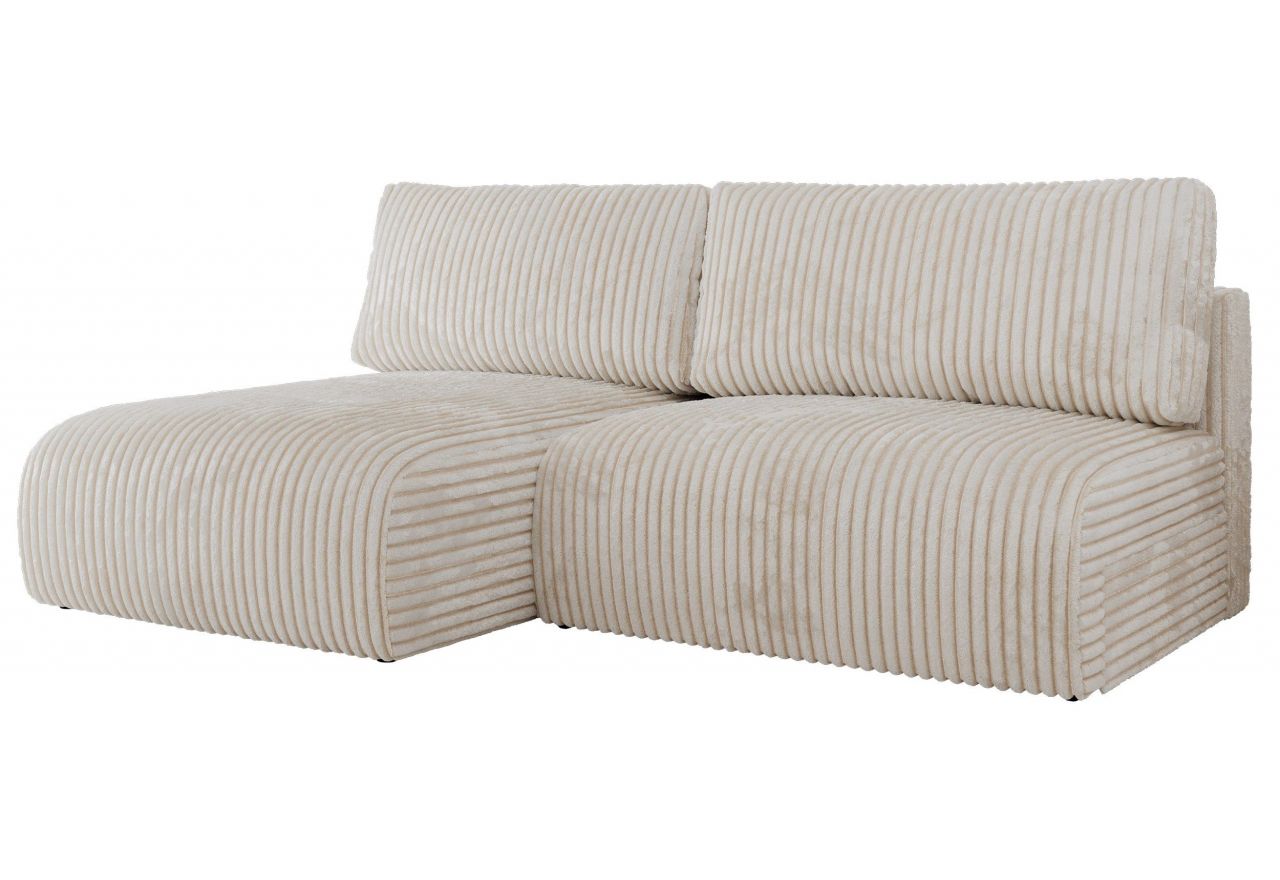 Narożnik VIVO L - strona lewa - kremowy, sztruks