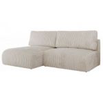 Narożnik VIVO L - strona lewa - kremowy, sztruks