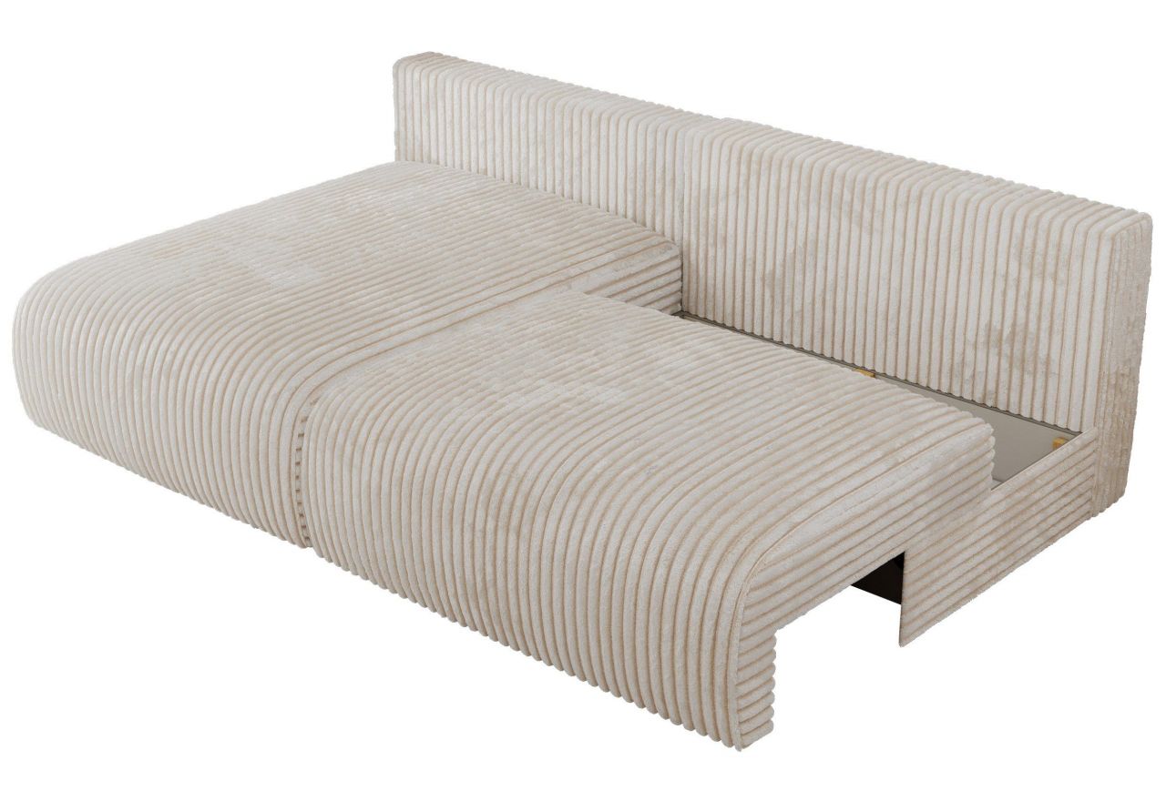 Narożnik VIVO L - strona lewa - kremowy, sztruks