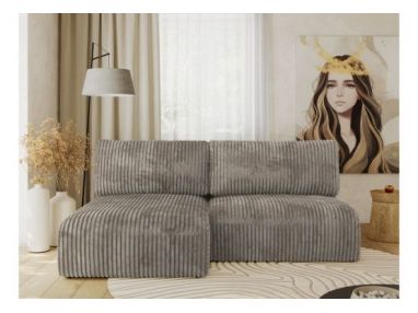 Narożnik VIVO L - strona lewa - jasnobrązowy, sztruks