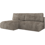 Narożnik VIVO L - strona lewa - jasnobrązowy, sztruks