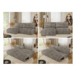 Narożnik VIVO L - strona lewa - jasnobrązowy, sztruks