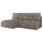 Narożnik VIVO L - strona lewa - jasnobrązowy, sztruks