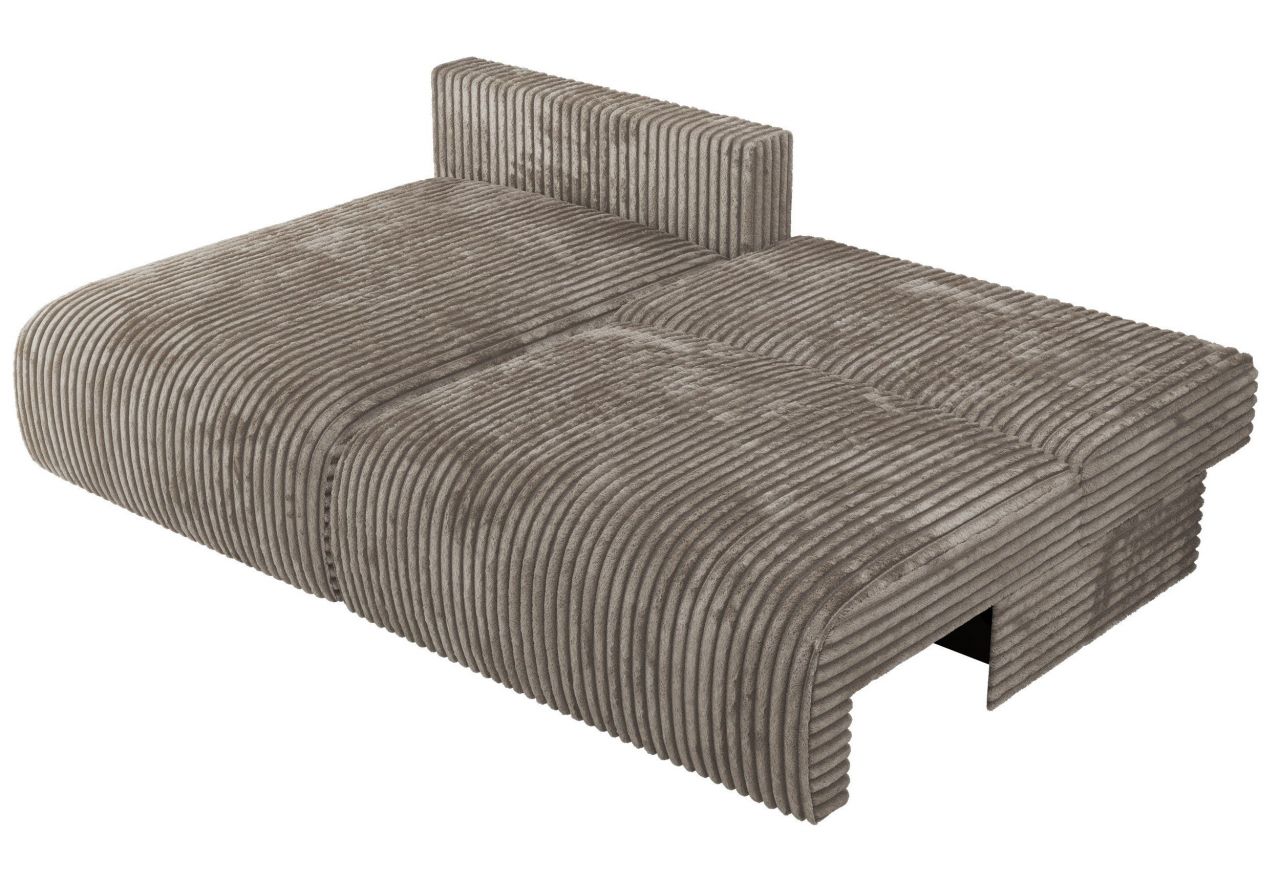 Narożnik VIVO L - strona lewa - jasnobrązowy, sztruks