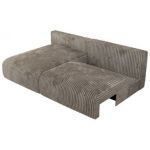 Narożnik VIVO L - strona lewa - jasnobrązowy, sztruks