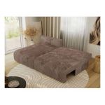 Narożnik VIVO L - strona lewa - brązowy, sztruks