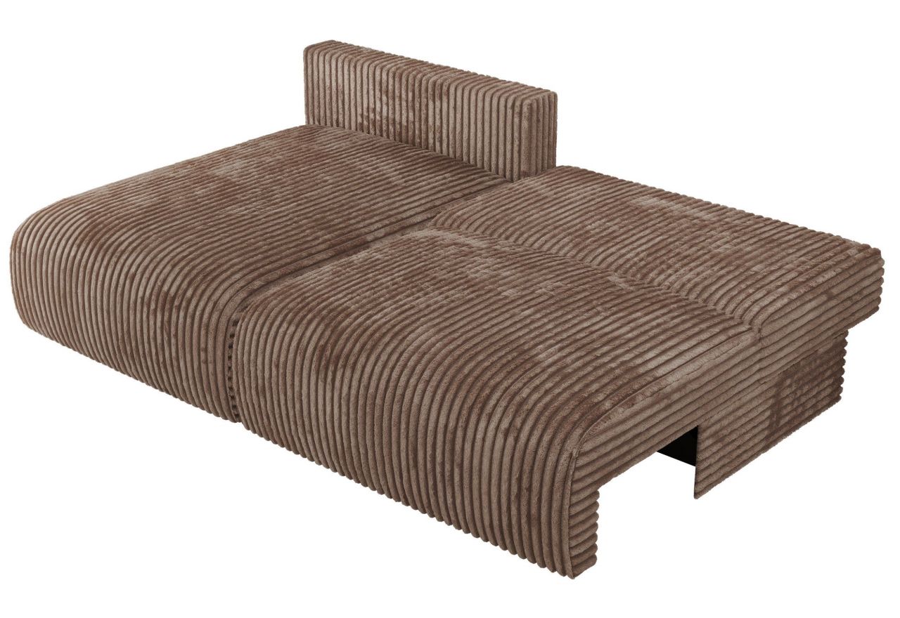 Narożnik VIVO L - strona lewa - brązowy, sztruks