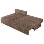 Narożnik VIVO L - strona lewa - brązowy, sztruks