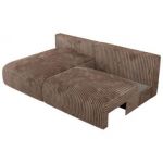 Narożnik VIVO L - strona lewa - brązowy, sztruks