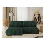 Narożnik VIVO L - strona lewa - zielony, sztruks