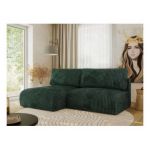 Narożnik VIVO L - strona lewa - zielony, sztruks