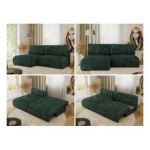 Narożnik VIVO L - strona lewa - zielony, sztruks