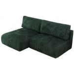 Narożnik VIVO L - strona lewa - zielony, sztruks