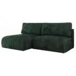 Narożnik VIVO L - strona lewa - zielony, sztruks