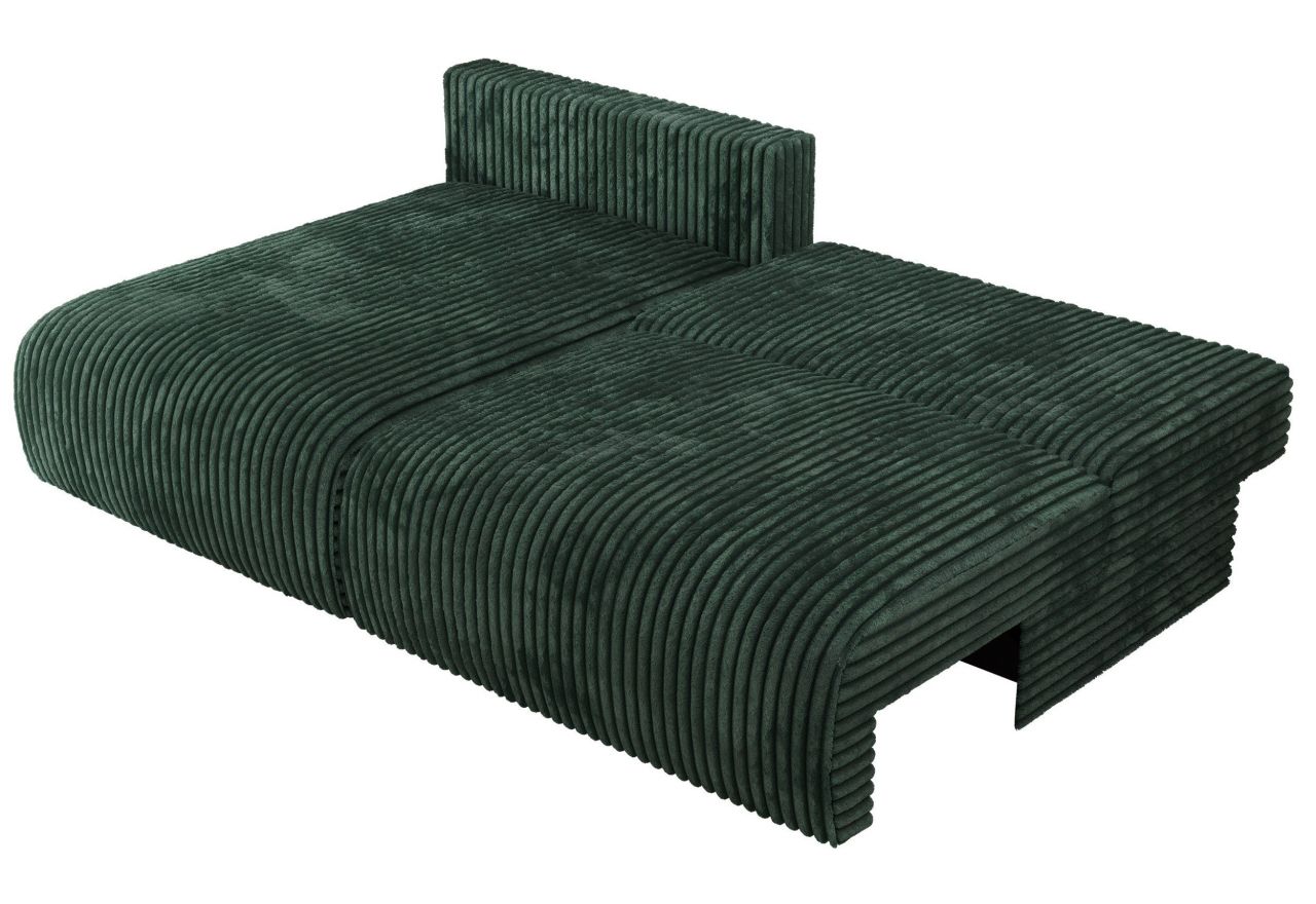 Narożnik VIVO L - strona lewa - zielony, sztruks