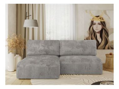 Narożnik VIVO L - strona lewa - szary, sztruks