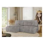 Narożnik VIVO L - strona lewa - szary, sztruks