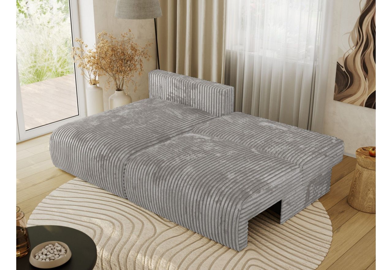 Narożnik VIVO L - strona lewa - szary, sztruks